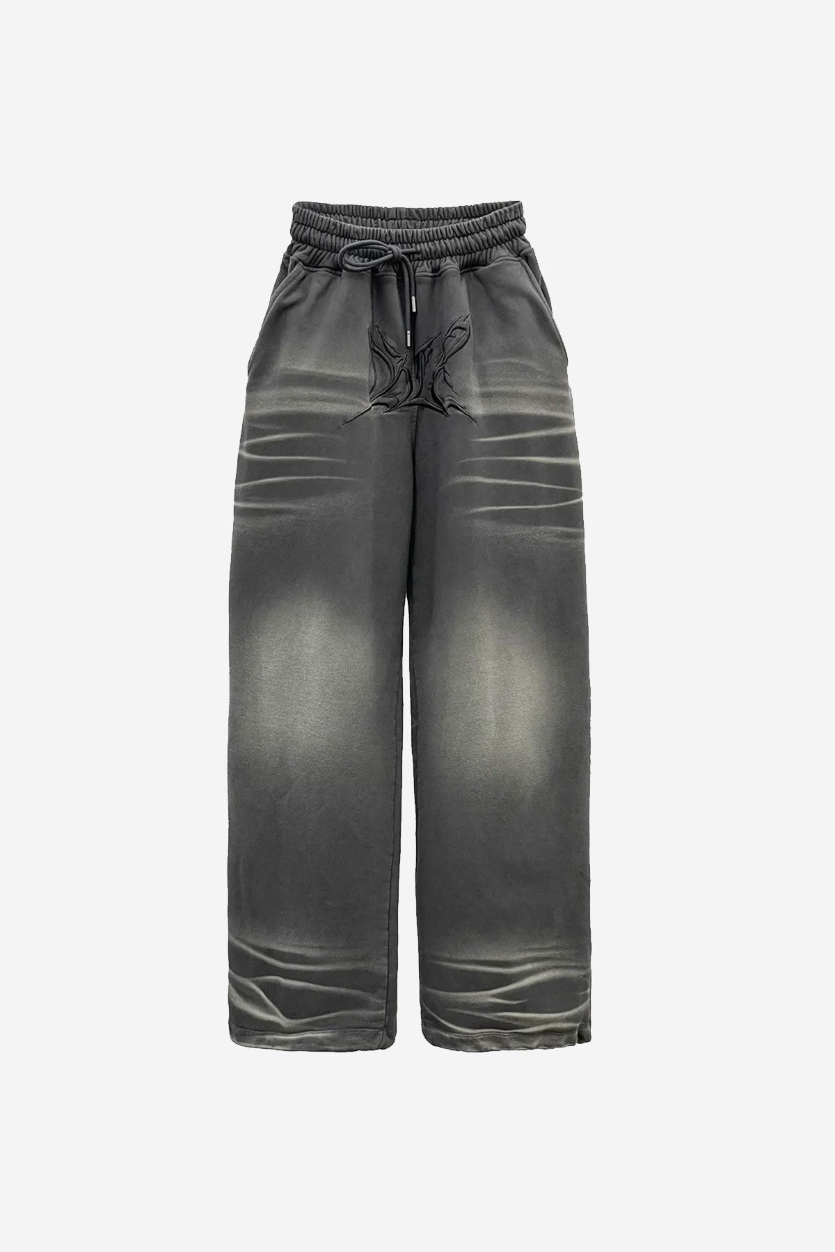 BLR 刺繡水洗棉褲