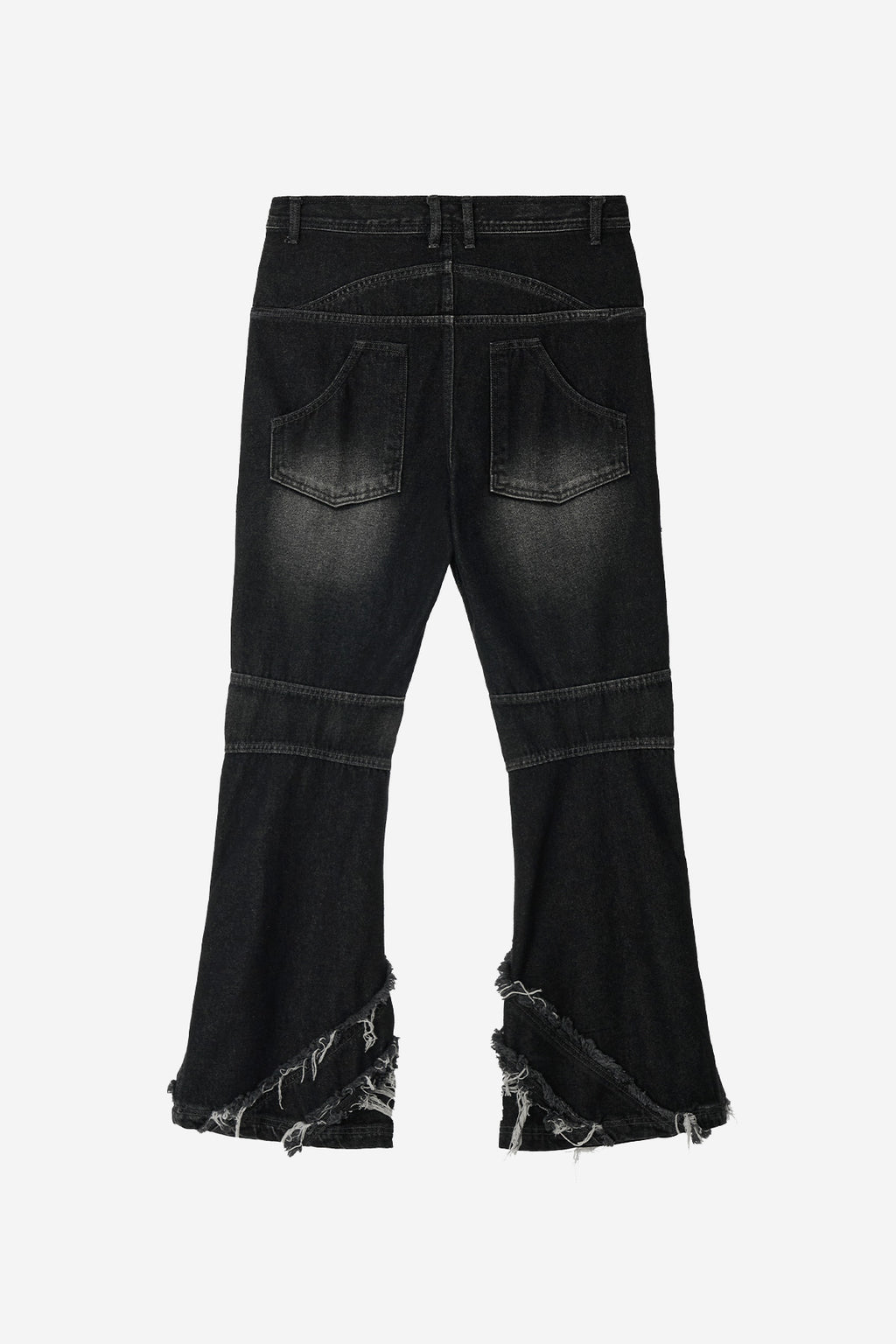 BLR 壓碎雙線洗滌牛仔褲